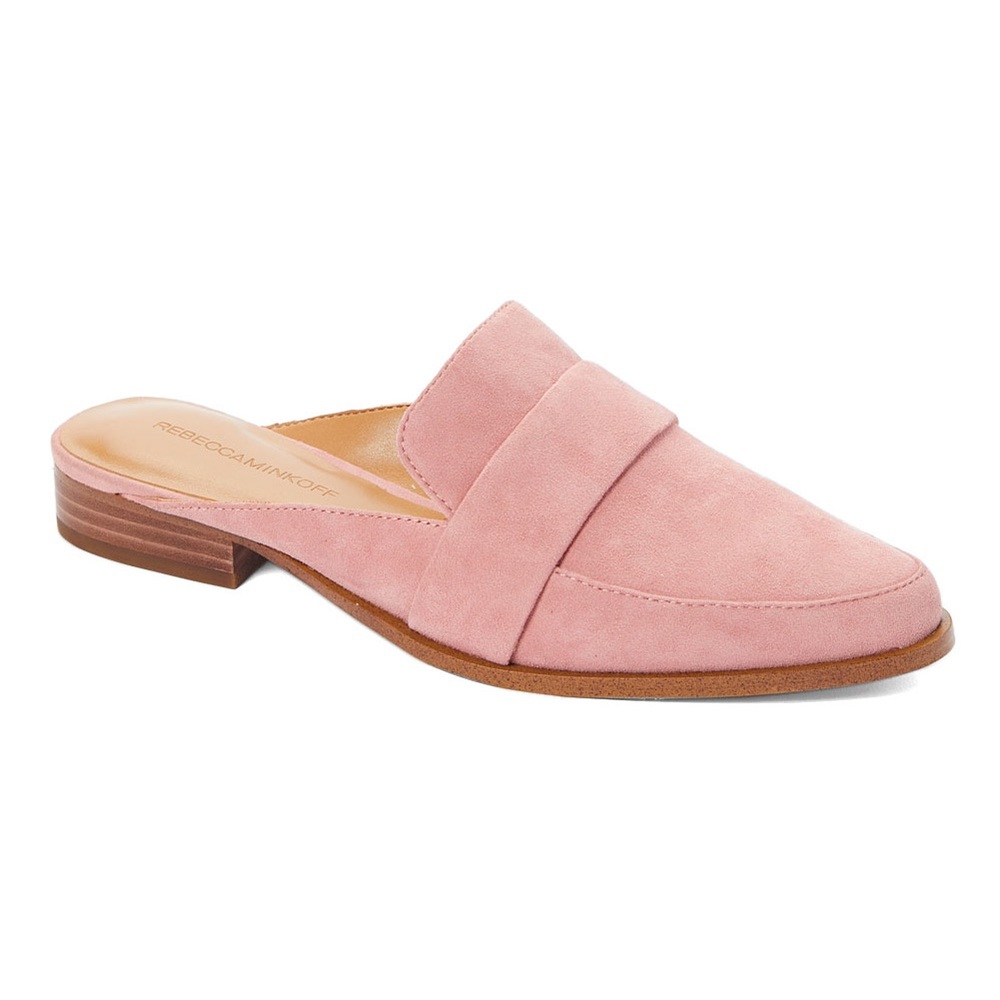 NIB Rebecca Minkoff Mika Mule in Pink Suede